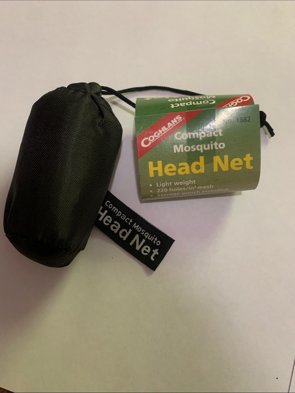 Compact Mosquito Head Net - Black